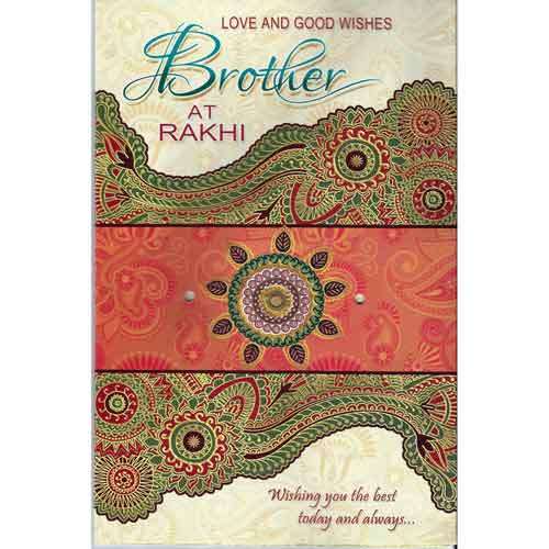 Greetings Card With Rakhi 10
