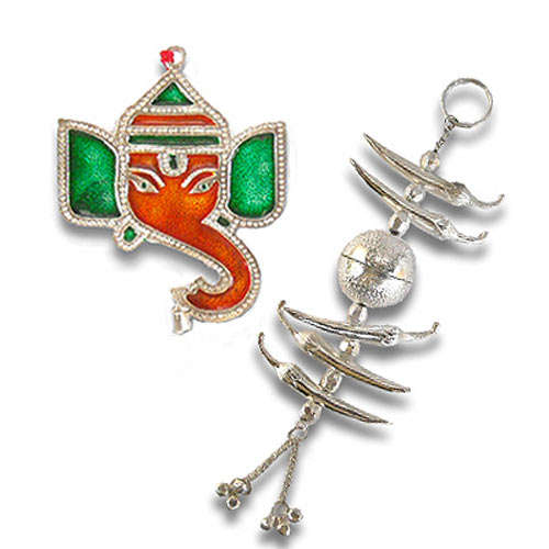 Meenakari Lord Ganesh & Nimbu Mirch - 41
