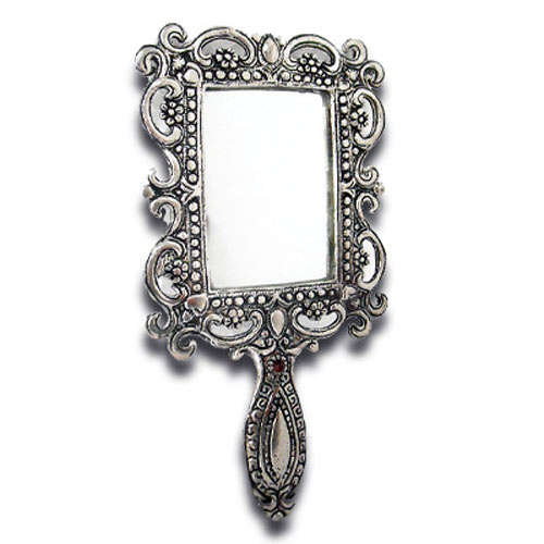 White Metal Mirror 2 - 59