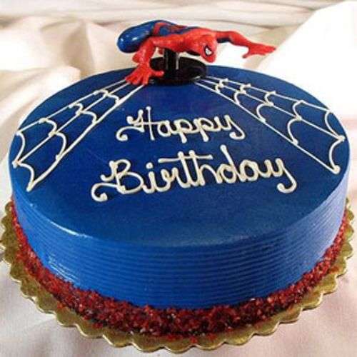 7 Inch Spiderman Custom Decorated Cake  - Canada Delivery Only