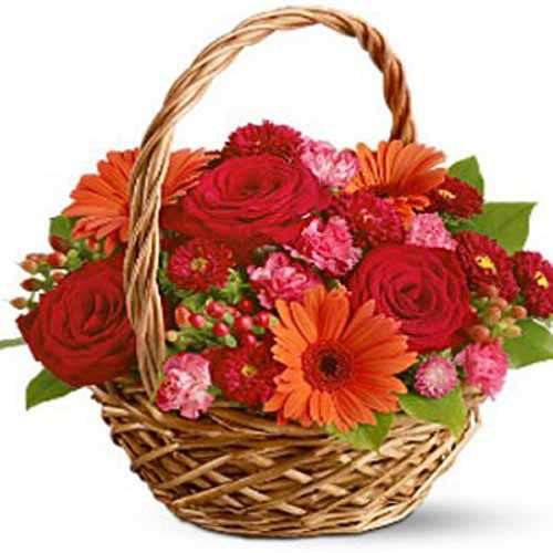 Flower Basket of Joy - Belarus Delivery Only