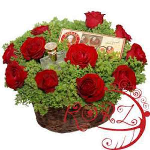 Deeper Than Roses Basket - Belarus Delivery Only