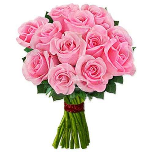 One Dozen Pink Roses - Australia Delivery Only