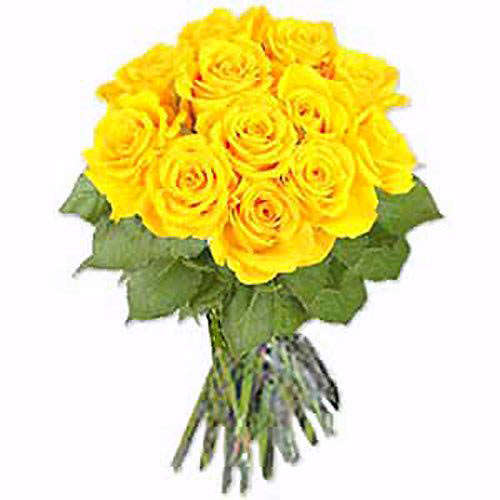 One Dozen Yellow Roses  - Japan Delivery Only