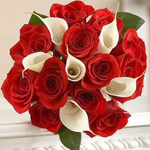 Rose And Calla Lily - Moldova Delivery Only