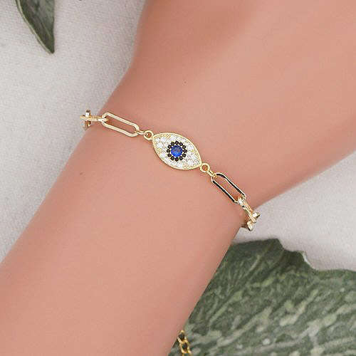 Evil eye with Golden Chain Bracelet