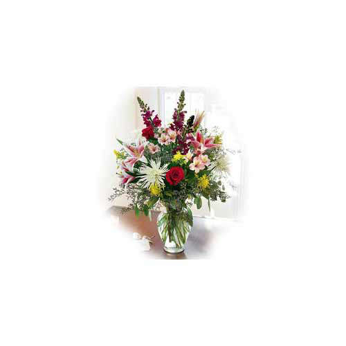 Bunch of Seasonal Flowers & Roses - India Delivery