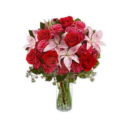 Carnations Lilies And Roses - Peru Delivery Only