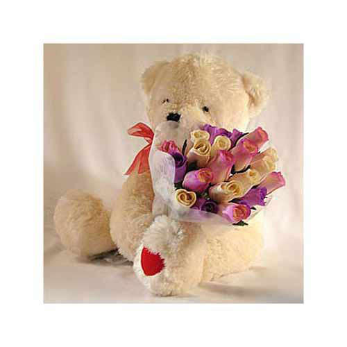 Beary Rosy Bouquet - Turkey Delivery Only