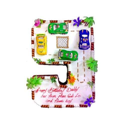 Racing Car Sponge Cake - Singapore Delivery Only