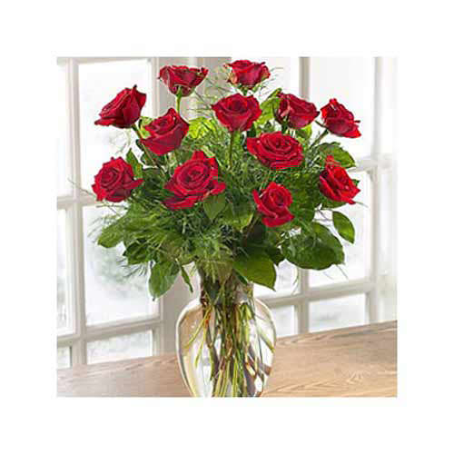 Elegant Dozen Roses