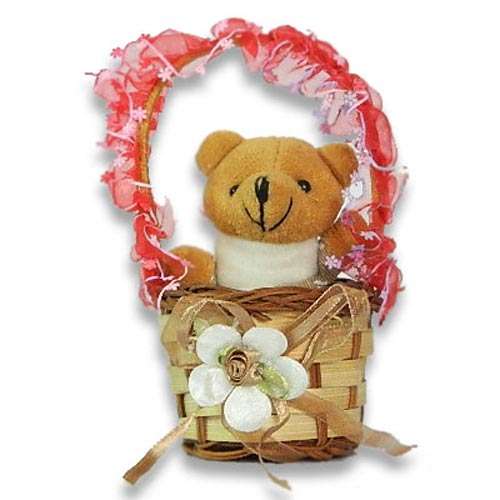 Teddy Bear In Basket