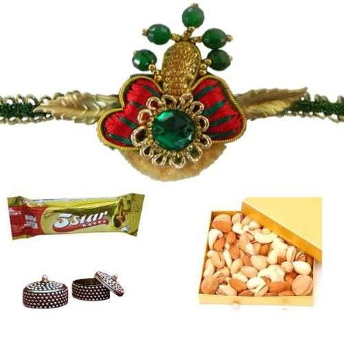 Buti Resham Rakhi - 19 - UK DELIVERY ONLY