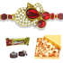 Golden Diamond Rakhi - 11 - UK Delivery Only